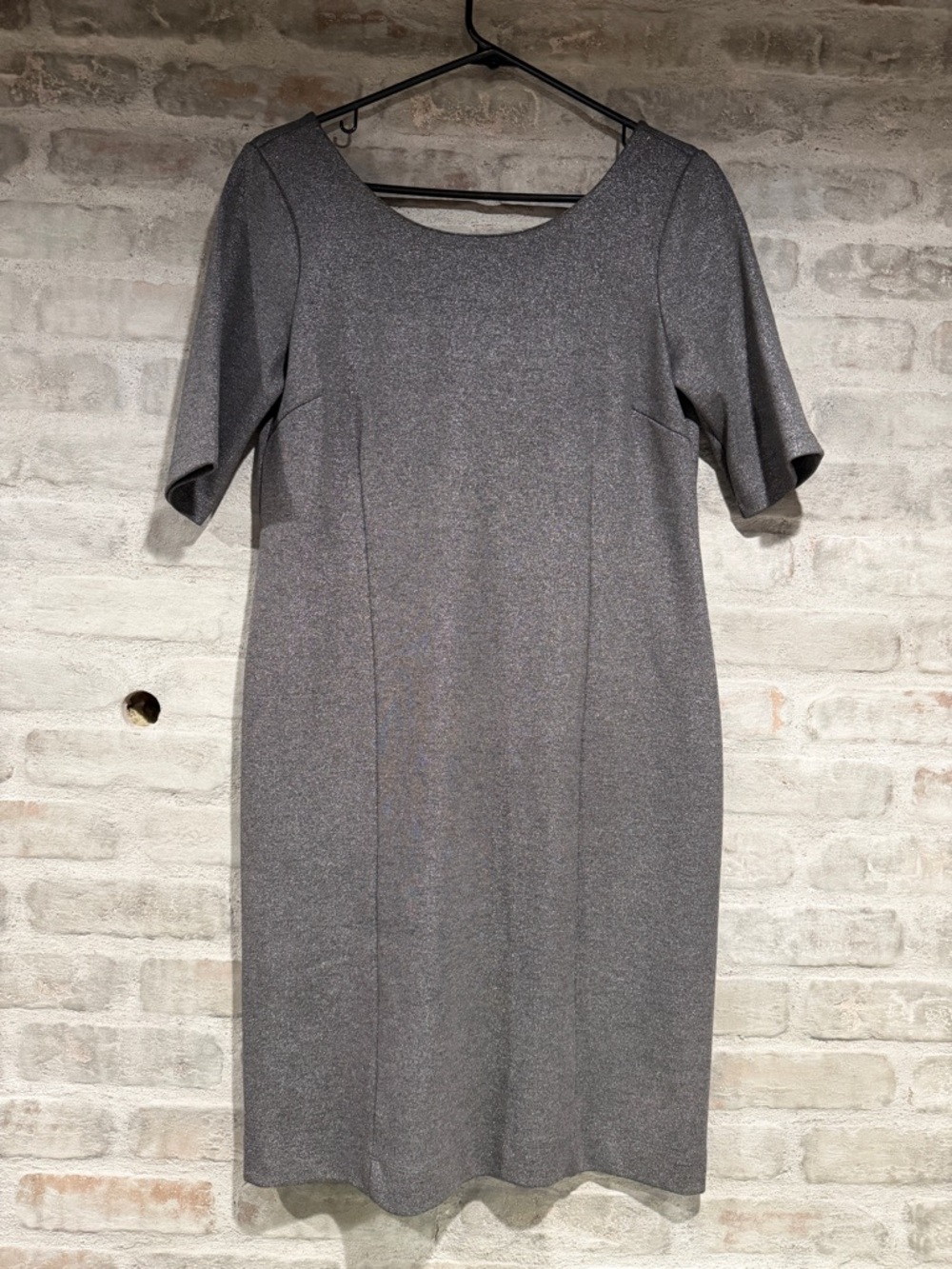 Banana Republic Heather Gray Midi Sheath Dress